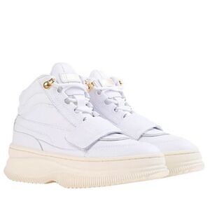 Puma Women’s Deva Boot Shoes White High Top Sneakers S-280 Sz 8.5